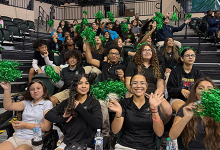 Students fill the stands at Yuengling Center