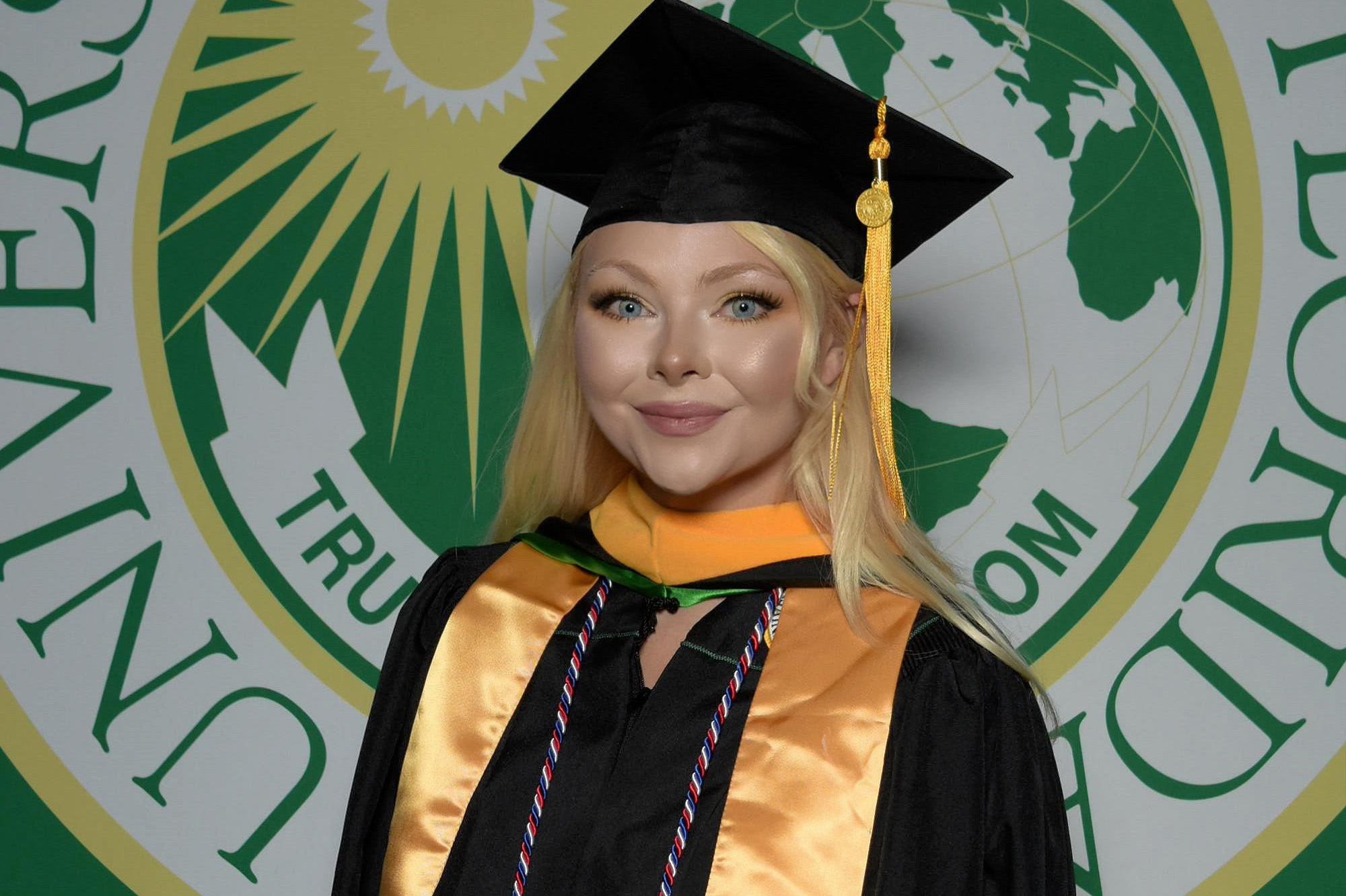 Gretchen at USF graduation
