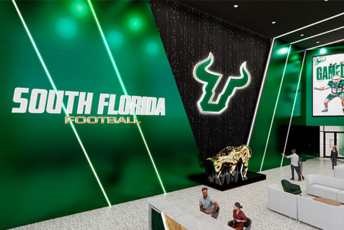 Rendering of Football Operations Center
