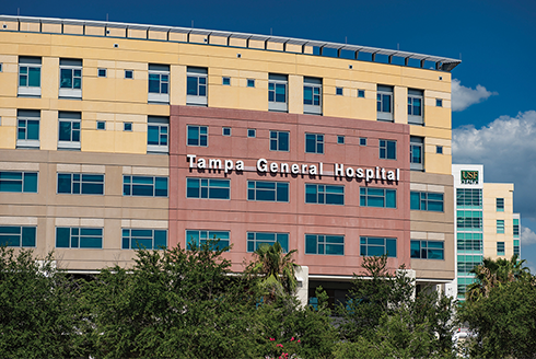 Exterior of Tampa General Hospital