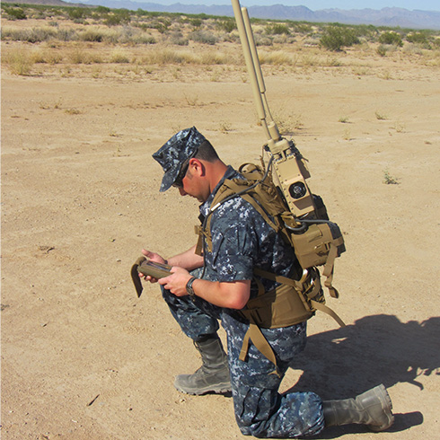 Servicemember wears JCREW on the battlefield