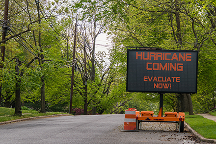 evacuation sign