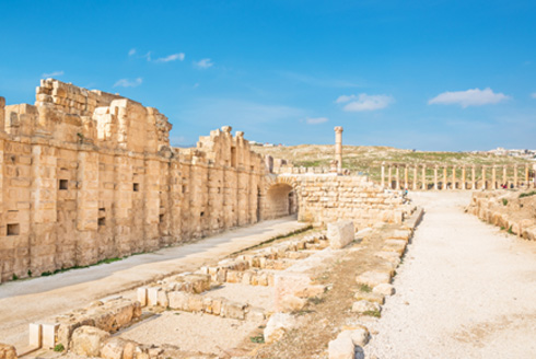 Buildings in Jerash, Jordan
