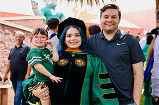 family outside USF commencement