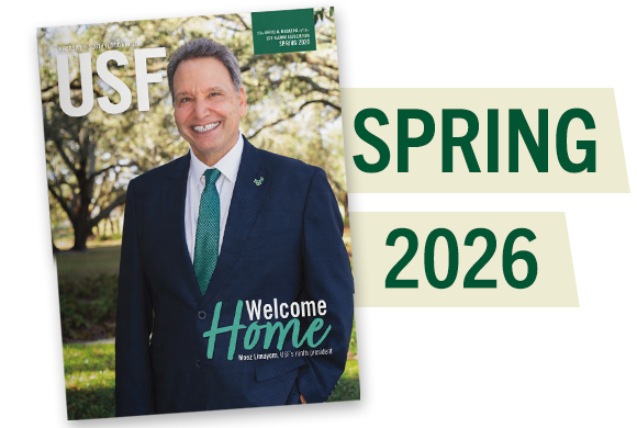 Spring 2026 issue of USF Magazine
