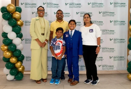 Saundra Austin and Eeshan Kallu