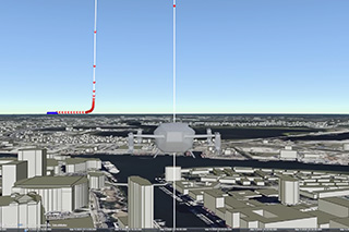 Demonstration of air taxi