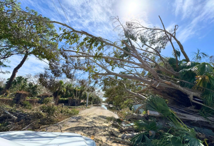Hurrican Milton road damage