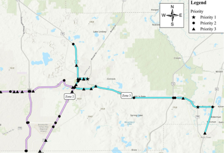 hurricane damage priority map