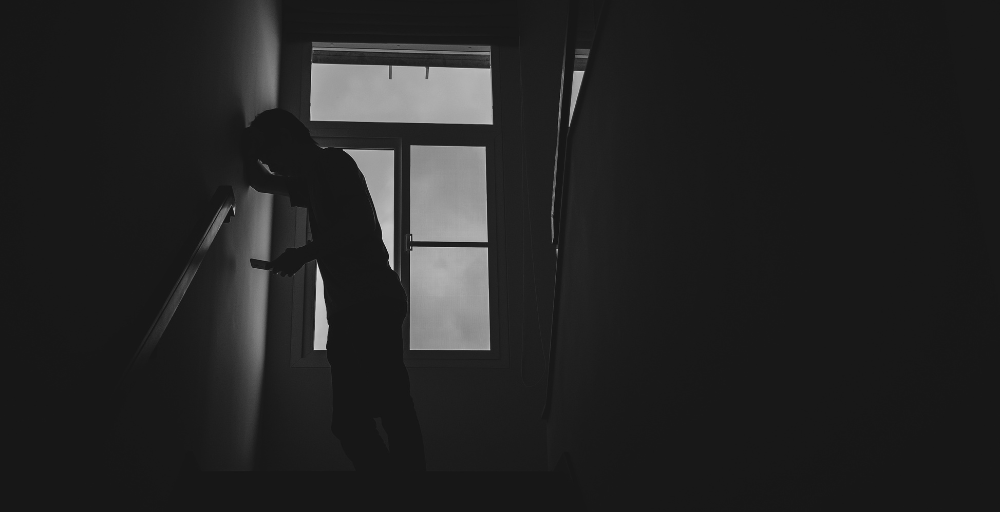 depressed male