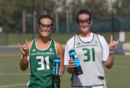 USF women's lacrosse players