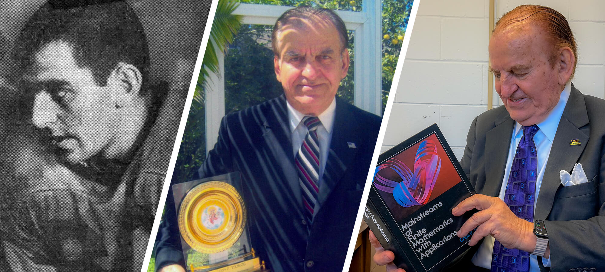 Chris P. Tsokos is the longest-serving employee at USF.