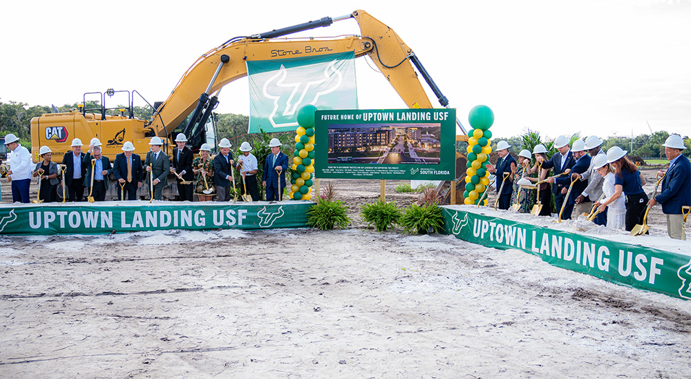 Groundbreaking ceremony at Uptown Landing