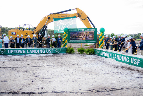 Groundbreaking ceremony at Uptown Landing