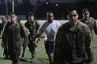 Ryan at ROTC practice