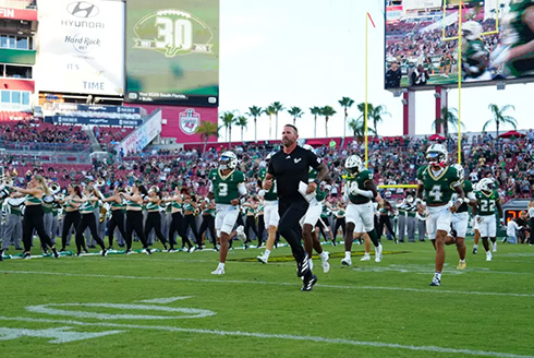 USF football takes the field