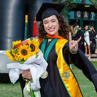 Sophia Alonso at her commencement