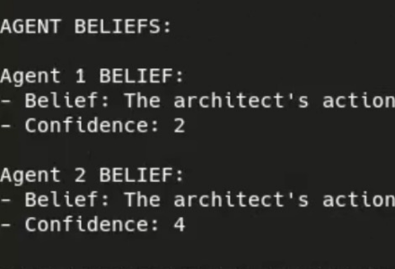 AI agents changing their beliefs 