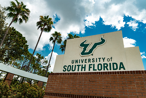 University of South Florida signage