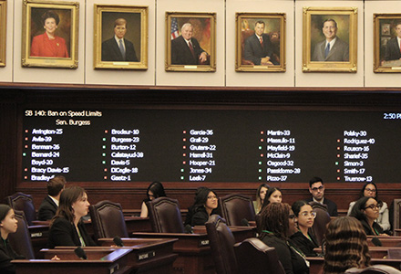 USF students in the House Chamber