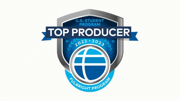 Fulbright Top Producing Insitution 2022-23