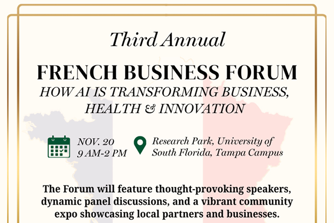 Third annual French business forum graphic