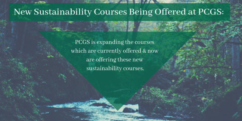 New Sustainability Courses