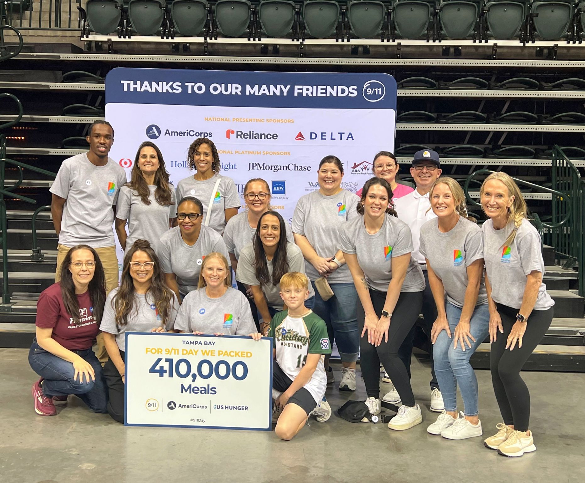 Group picture with Amanda and team.