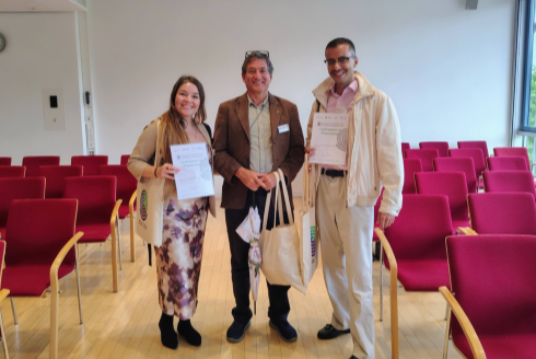 Dr. Culhane and two PCGS students