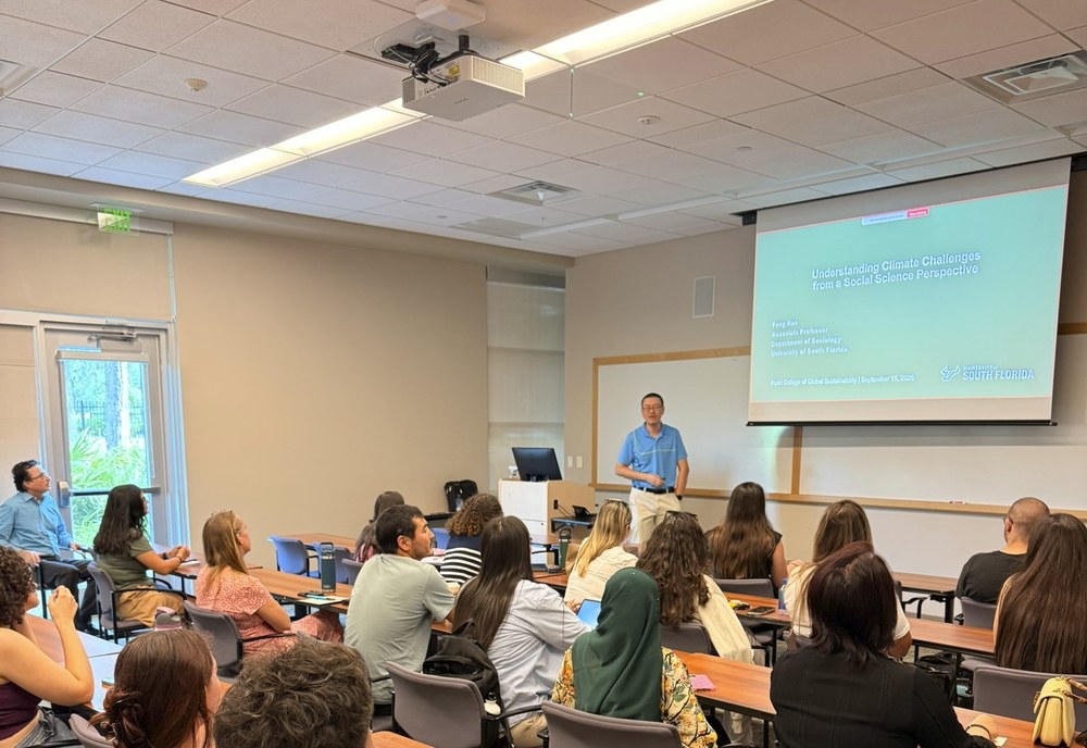 Dr. Feng Hao explores climate challenges from a social science perspective.