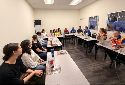PCGS Students learning about Goodwill Distribution Center