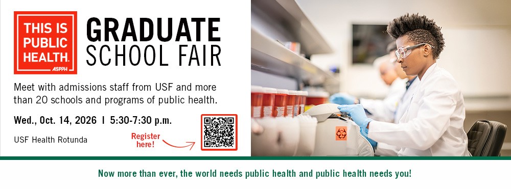 Public Health Graduate School Fair Banner