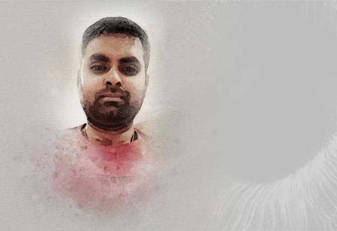 An illustration of postdoc Gopi Sundaramoorthy