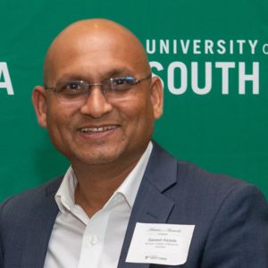 man smiling at camera