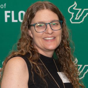 woman smiling at camera