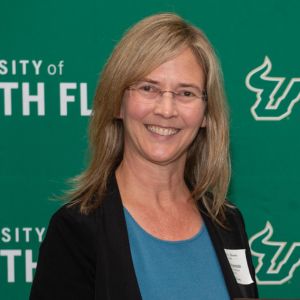 woman smiling at camera