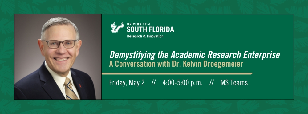 event details for a conversation with Kelvin Droegemeier
