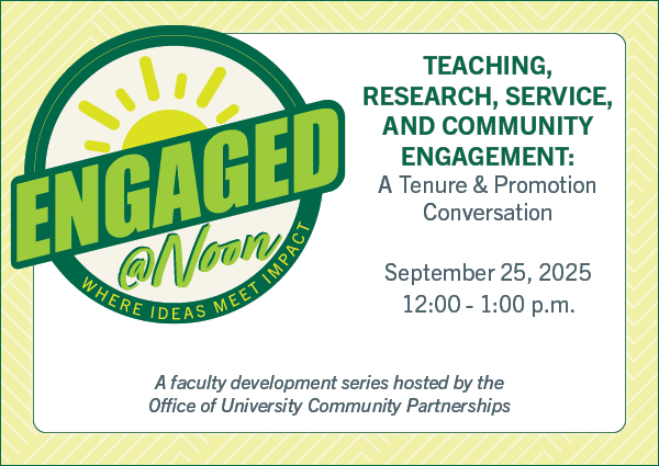 Engaged @Noon Graphic promoting event sept 25