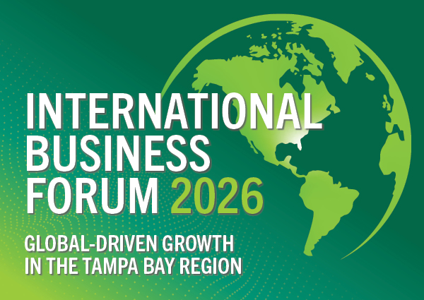 international business forum promotional graphic