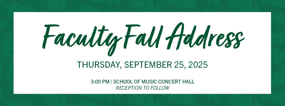 Faculty Fall Address graphic invite