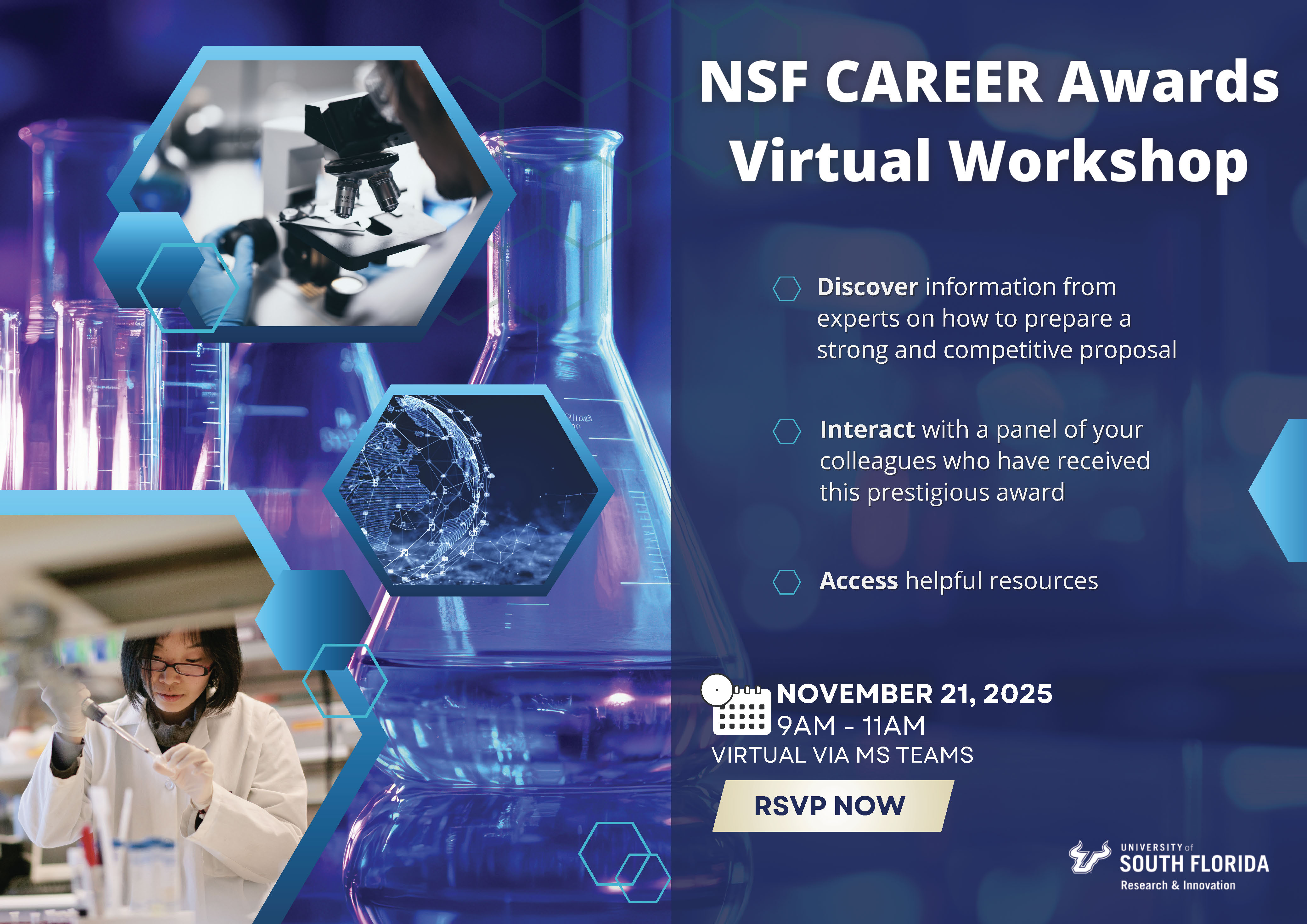 NSF CAREER awards workshop graphic