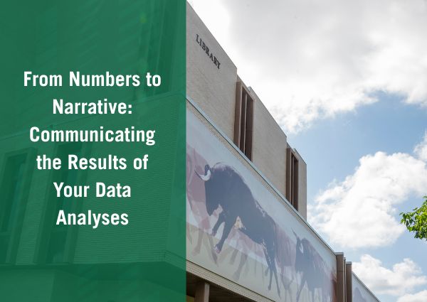 from numbers to narrative graphic showing usf library