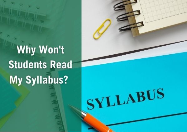 why won't students read my syllabus graphic featuring image of syllabus