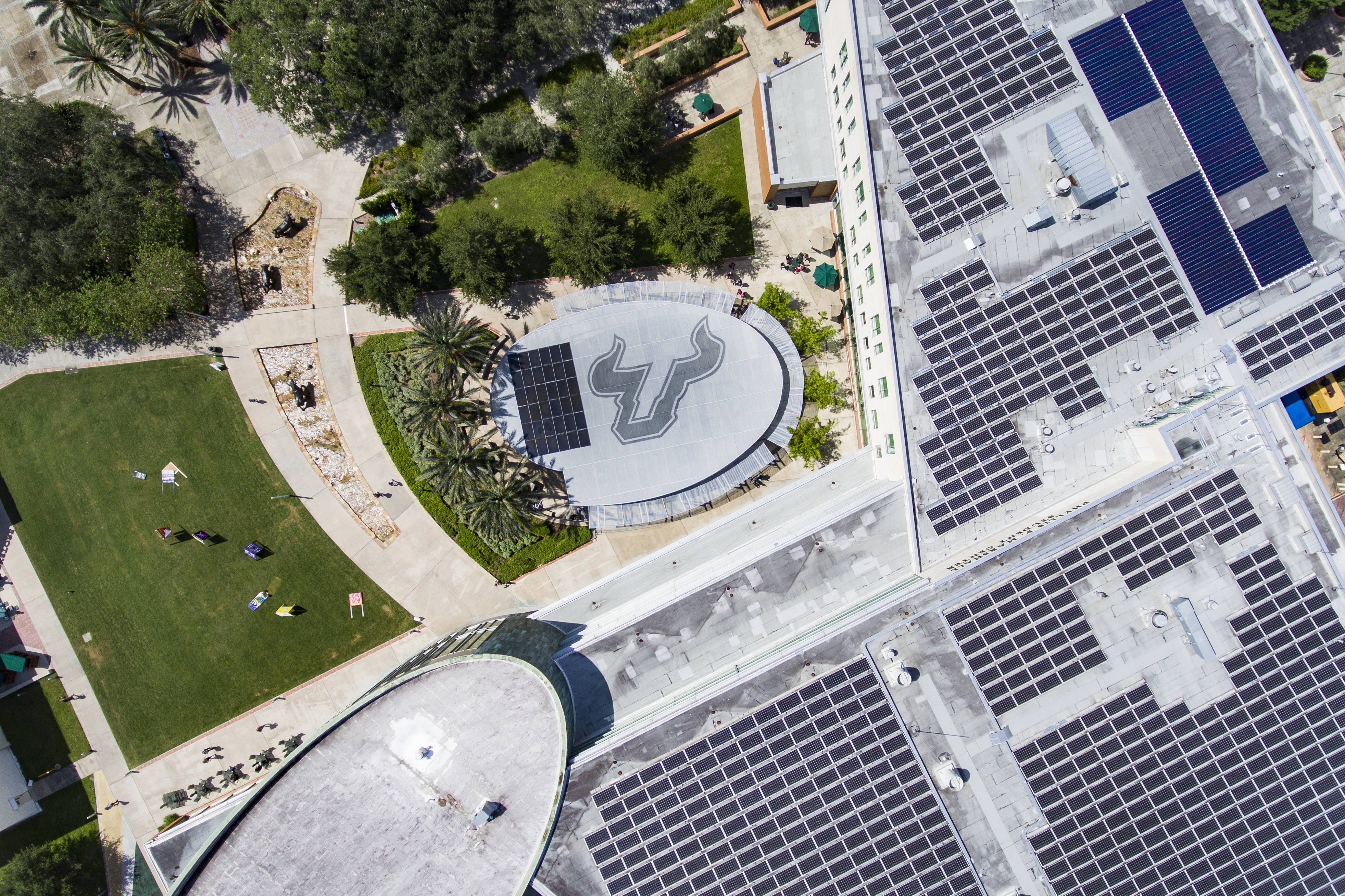 aerial view of campus