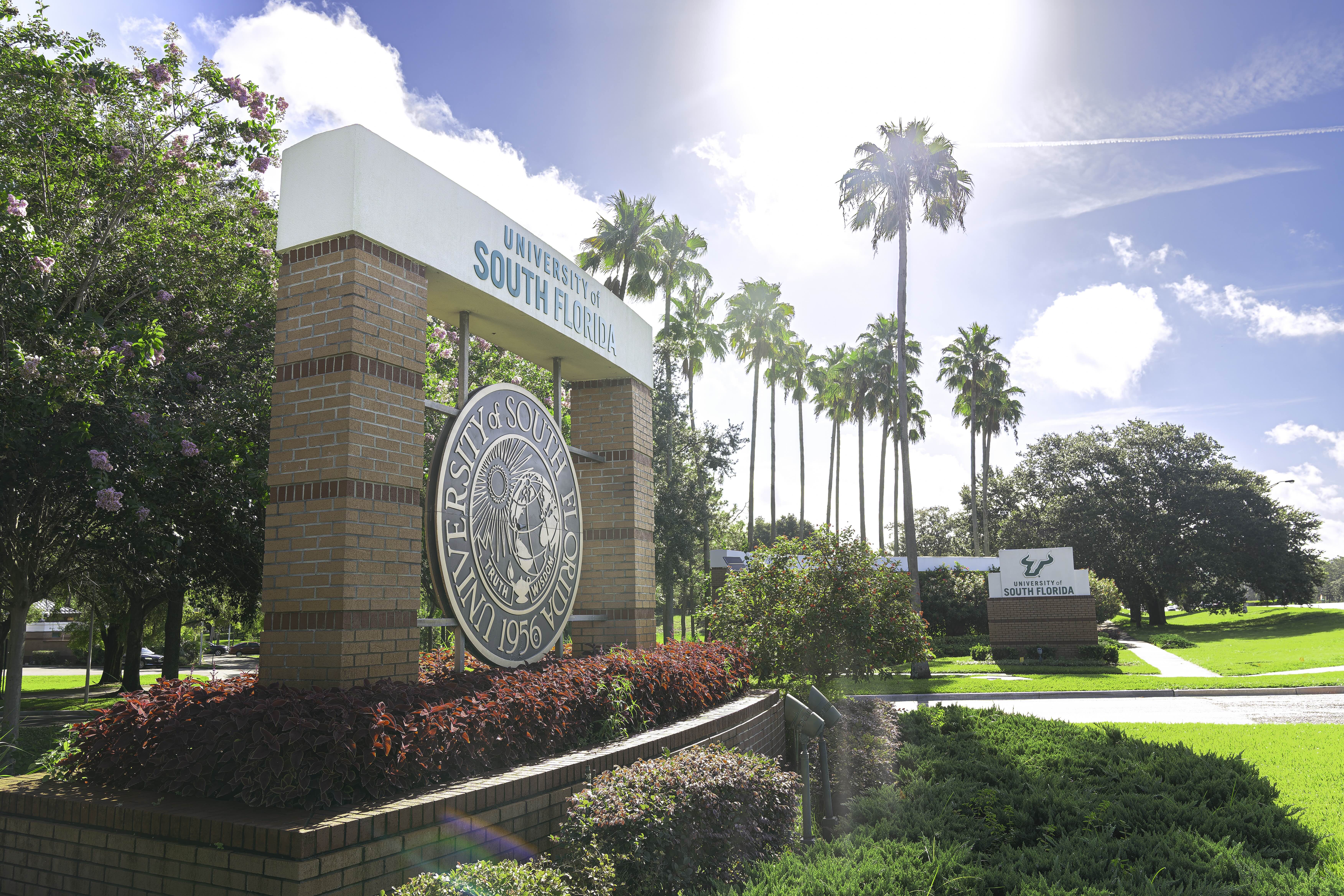 front entrance of USF