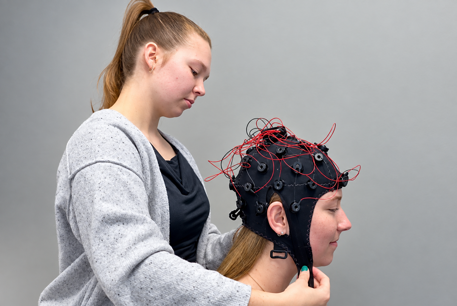 Two students with the neutrode