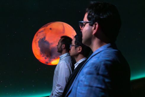 Engineering faculty, Andrea D'Ambrosio, Xiaoyu Liu, and Ahmadreza Vaselbehagh 