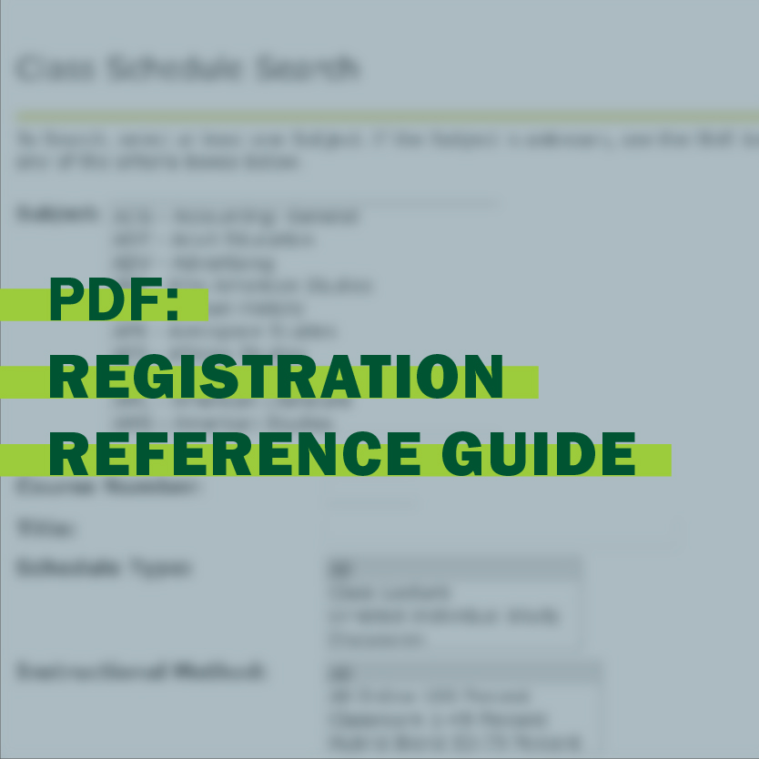 Registration Reference Guide
