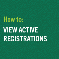 view your active registrations