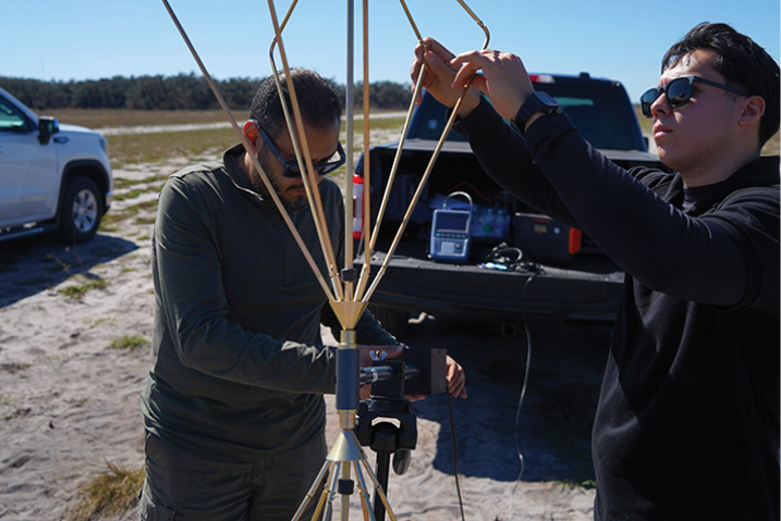 Electromagnetic training device 